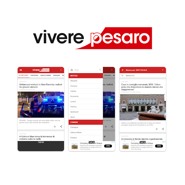 Vivere Pesaro, testata giornalistica – App