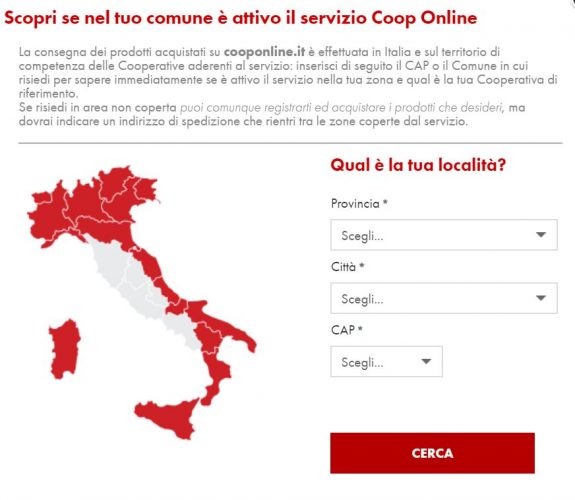 Servizio Coop online