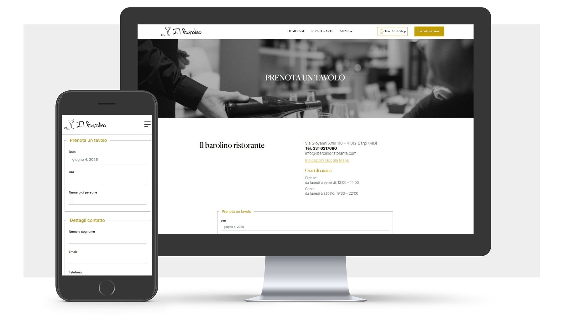 Il Barolino ristorante carpi sito web prenotazioni online
